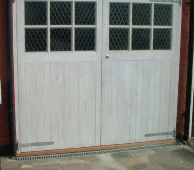 Timber Side Hinged with Window swith Hardwood Threshold.